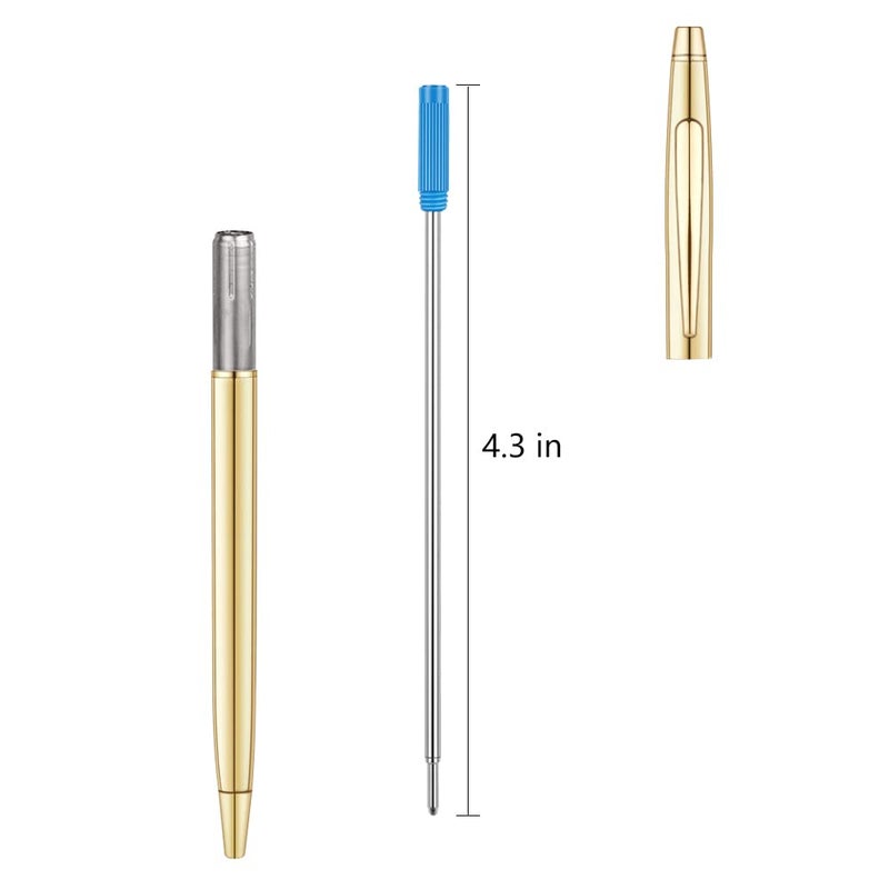Unibene Cross Compatible Ballpoint Pen Refills 20 Pack, 1.0mm Medium Point-Blue, Smooth Writing Replaceable German Ink Refill - Image 4